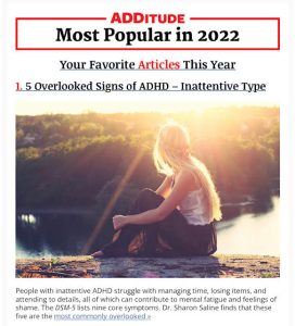 ADDitude's most popular article in 2022